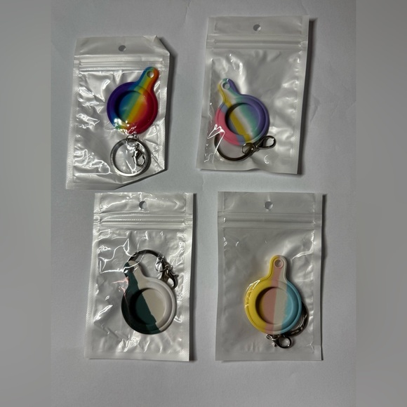 Other - Colorful Air Tag cover Keychain Set of 4